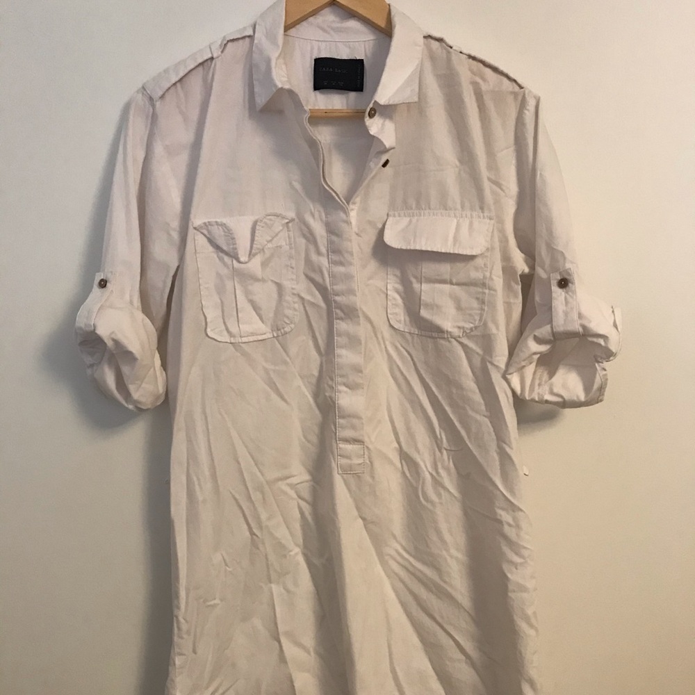 Zara basic shirt dress